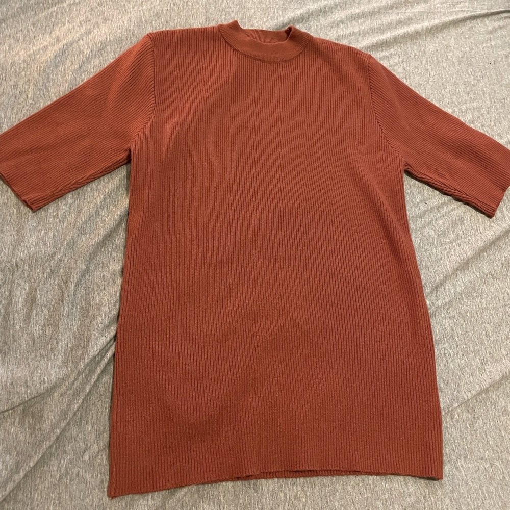 Coral Rib Knit Top
